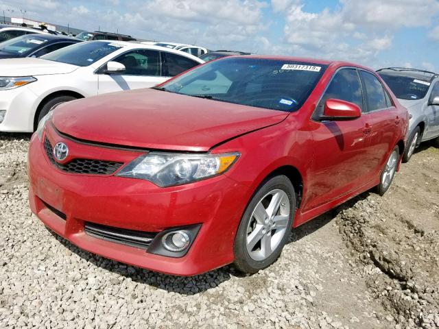 4T1BF1FK8CU536273 - 2012 TOYOTA CAMRY BASE RED photo 2