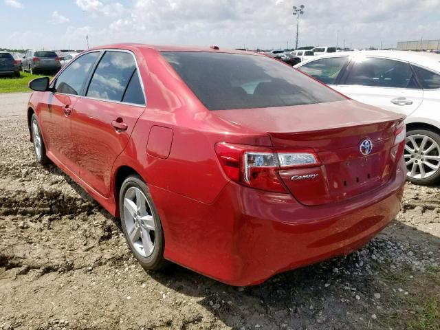 4T1BF1FK8CU536273 - 2012 TOYOTA CAMRY BASE RED photo 3