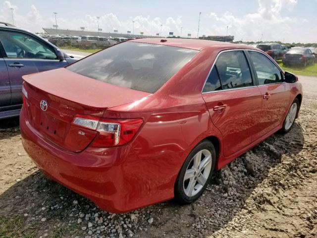 4T1BF1FK8CU536273 - 2012 TOYOTA CAMRY BASE RED photo 4