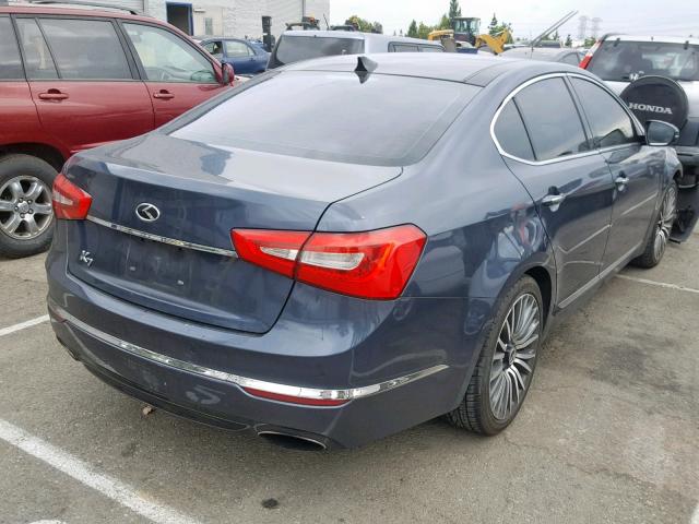 KNALN4D75E5128979 - 2014 KIA CADENZA PR BLUE photo 4