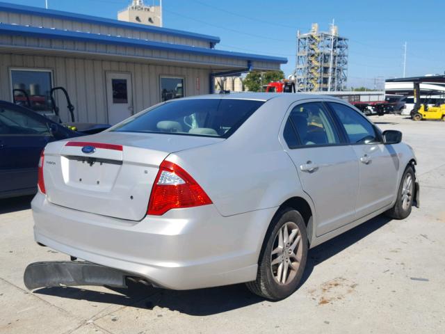 3FAHP0GA6AR206637 - 2010 FORD FUSION S TAN photo 4