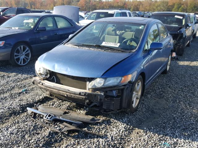 1HGFA16828L029246 - 2008 HONDA CIVIC BLUE photo 2