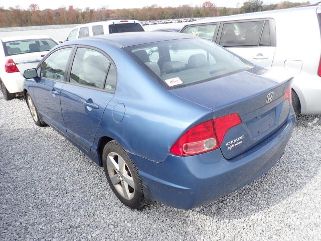 1HGFA16828L029246 - 2008 HONDA CIVIC BLUE photo 3