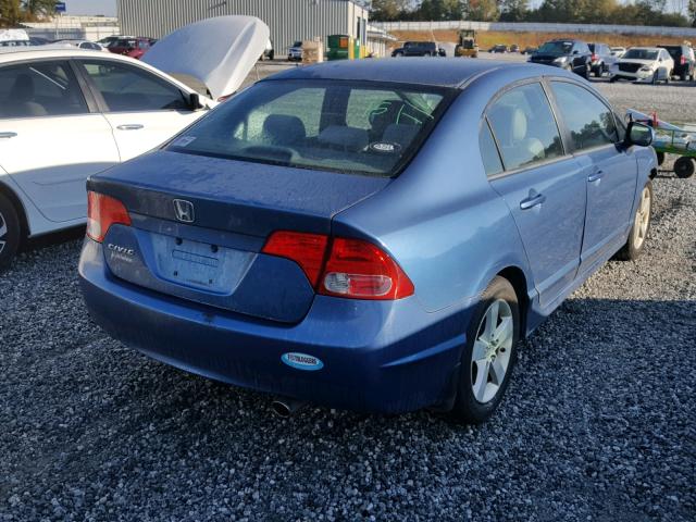 1HGFA16828L029246 - 2008 HONDA CIVIC BLUE photo 4