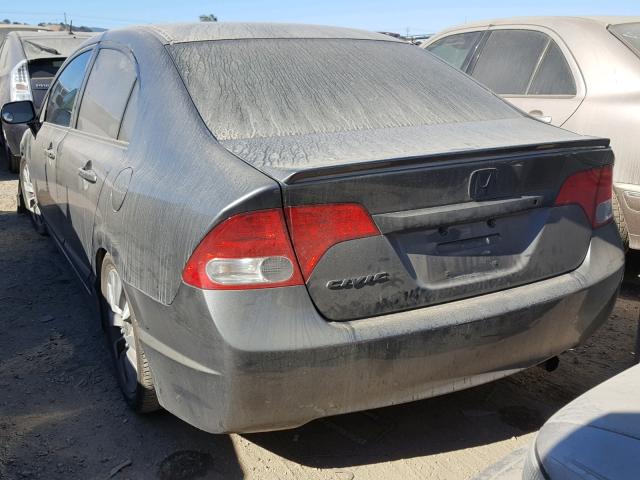 2HGFA16689H354688 - 2009 HONDA CIVIC GRAY photo 3