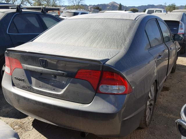 2HGFA16689H354688 - 2009 HONDA CIVIC GRAY photo 4