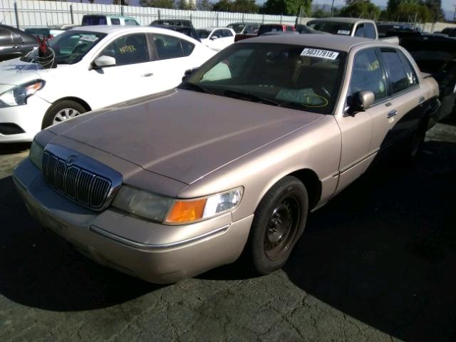 2MEFM75W0WX604192 - 1998 MERCURY GRAND MARQ BEIGE photo 2