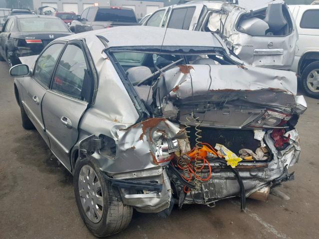 KNAGD126945316321 - 2004 KIA OPTIMA LX SILVER photo 3