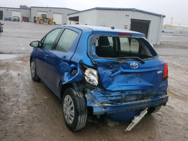 VNKKTUD39GA063573 - 2016 TOYOTA YARIS L BLUE photo 3