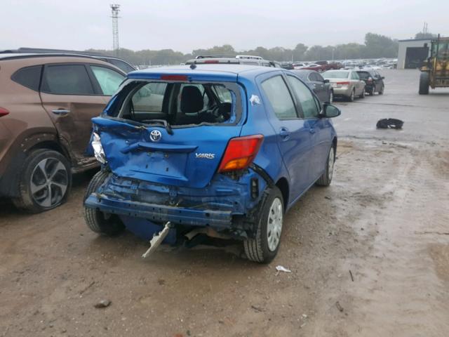 VNKKTUD39GA063573 - 2016 TOYOTA YARIS L BLUE photo 4