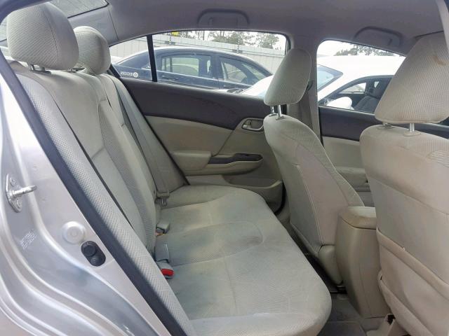 2HGFB2F57CH311283 - 2012 HONDA CIVIC LX SILVER photo 6