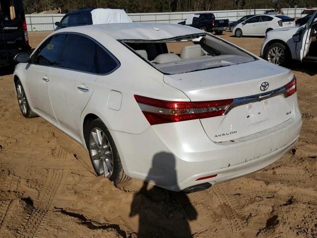 4T1BK1EB4FU161502 - 2015 TOYOTA AVALON XLE WHITE photo 3