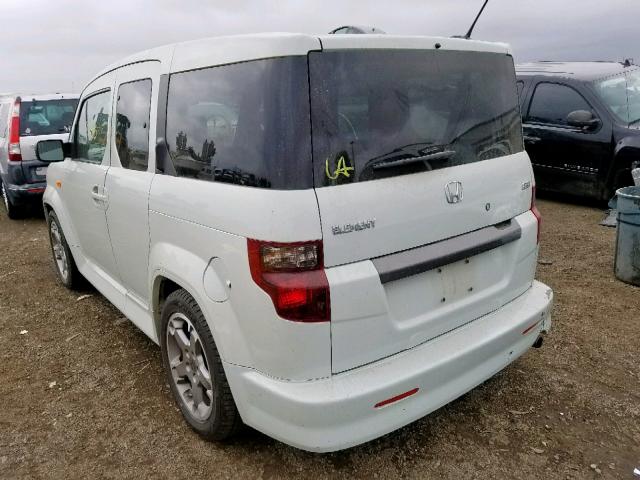 5J6YH1H94AL001229 - 2010 HONDA ELEMENT SC WHITE photo 3