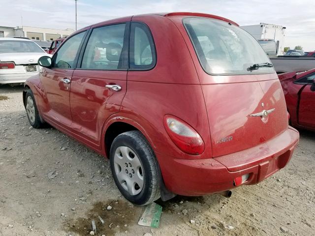 3A4FY48BX7T525655 - 2007 CHRYSLER PT CRUISER BURGUNDY photo 3