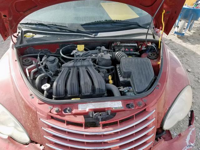 3A4FY48BX7T525655 - 2007 CHRYSLER PT CRUISER BURGUNDY photo 7