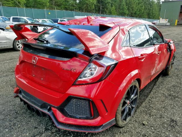 SHHFK8G78HU201758 - 2017 HONDA CIVIC TYPE RED photo 4