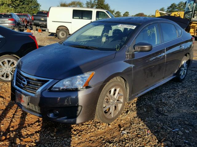 3N1AB7AP5DL788434 - 2013 NISSAN SENTRA S CHARCOAL photo 2