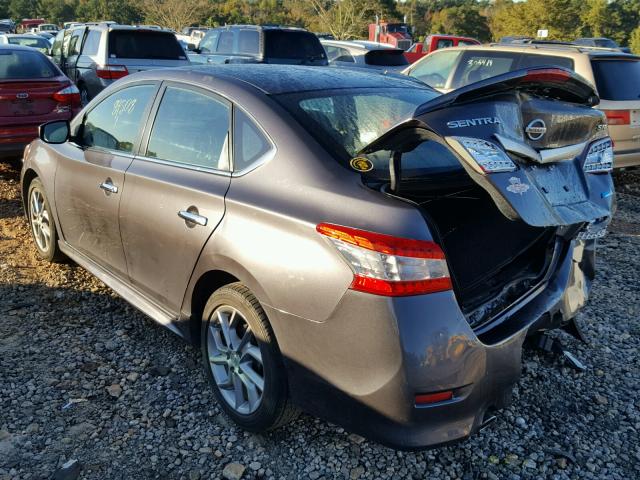 3N1AB7AP5DL788434 - 2013 NISSAN SENTRA S CHARCOAL photo 3