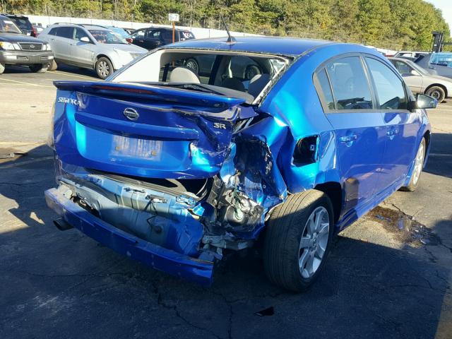 3N1AB6AP4AL686306 - 2010 NISSAN SENTRA 2.0 BLUE photo 4