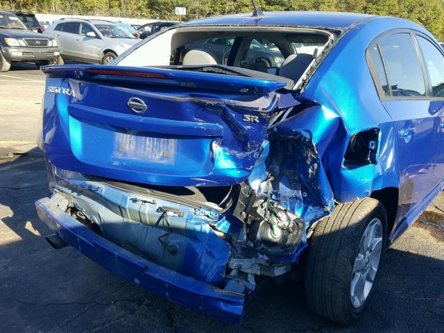 3N1AB6AP4AL686306 - 2010 NISSAN SENTRA 2.0 BLUE photo 9