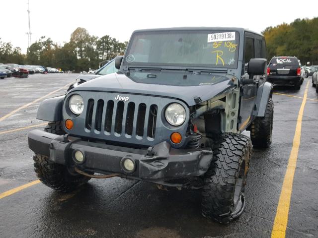 1J4GA59117L219105 - 2007 JEEP WRANGLER S GREEN photo 2