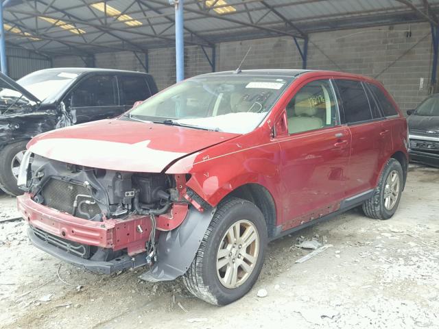 2FMDK38C78BB11372 - 2008 FORD EDGE SEL BURGUNDY photo 2