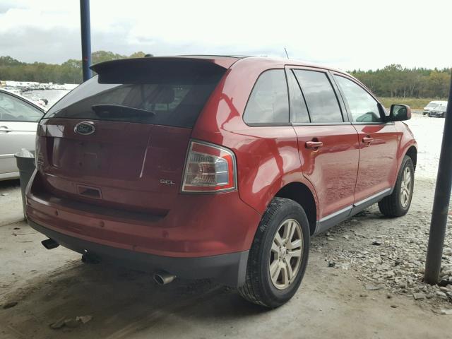 2FMDK38C78BB11372 - 2008 FORD EDGE SEL BURGUNDY photo 4