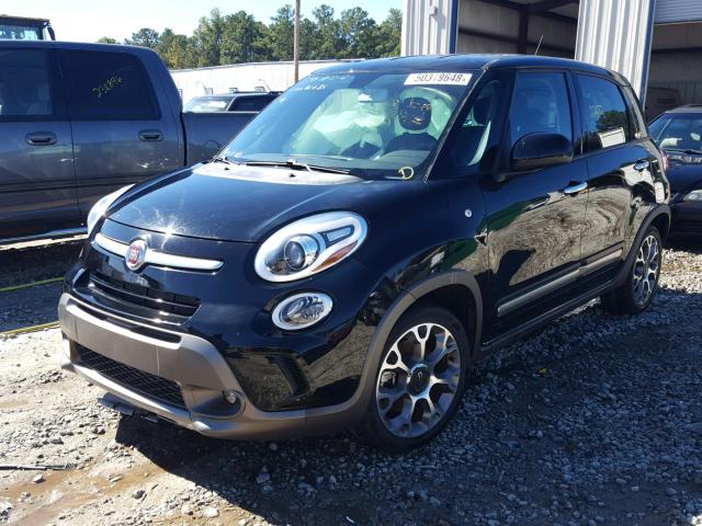 ZFBCFADH0EZ015850 - 2014 FIAT 500L TREKK BLACK photo 2