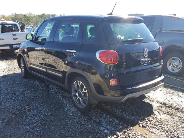 ZFBCFADH0EZ015850 - 2014 FIAT 500L TREKK BLACK photo 3