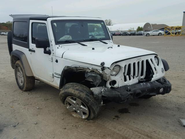 1C4AJWAG8FL740337 - 2015 JEEP WRANGLER S WHITE photo 1