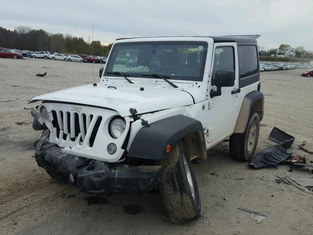 1C4AJWAG8FL740337 - 2015 JEEP WRANGLER S WHITE photo 2