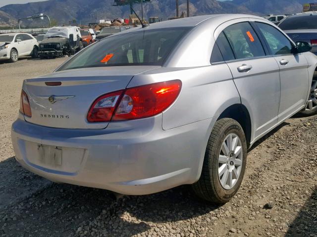 1C3LC46J48N192845 - 2008 CHRYSLER SEBRING LX SILVER photo 4