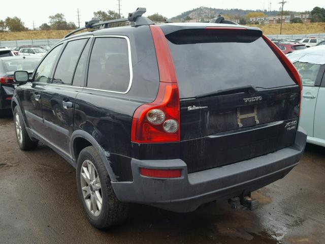 YV1CZ91H741107066 - 2004 VOLVO XC90 T6 BLACK photo 3