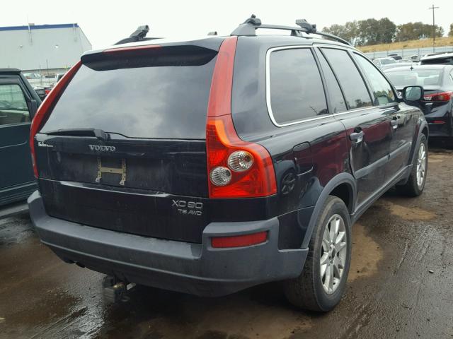 YV1CZ91H741107066 - 2004 VOLVO XC90 T6 BLACK photo 4