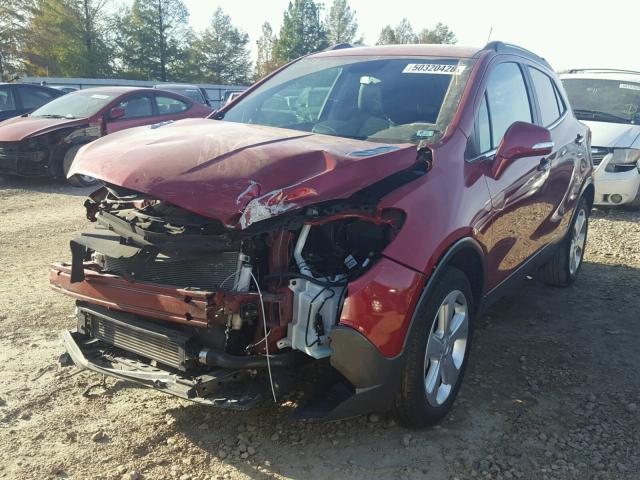 KL4CJESB5GB656421 - 2016 BUICK ENCORE RED photo 2