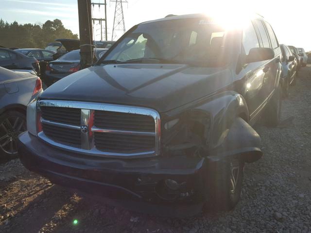 1D4HB48N76F162947 - 2006 DODGE DURANGO SL BLACK photo 2