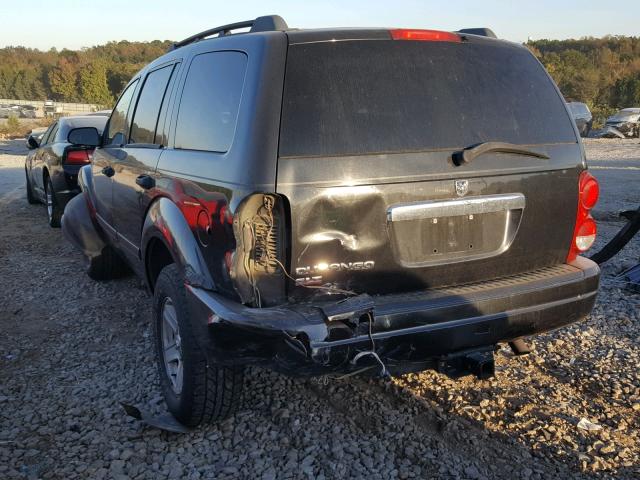 1D4HB48N76F162947 - 2006 DODGE DURANGO SL BLACK photo 3