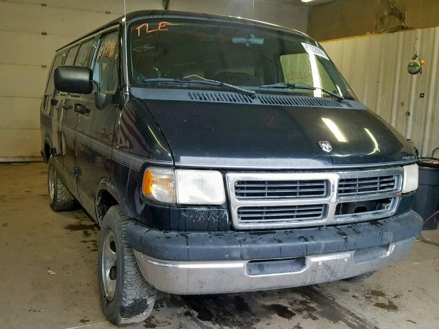 2B6HB21X7VK570804 - 1997 DODGE RAM VAN B2 BLACK photo 1