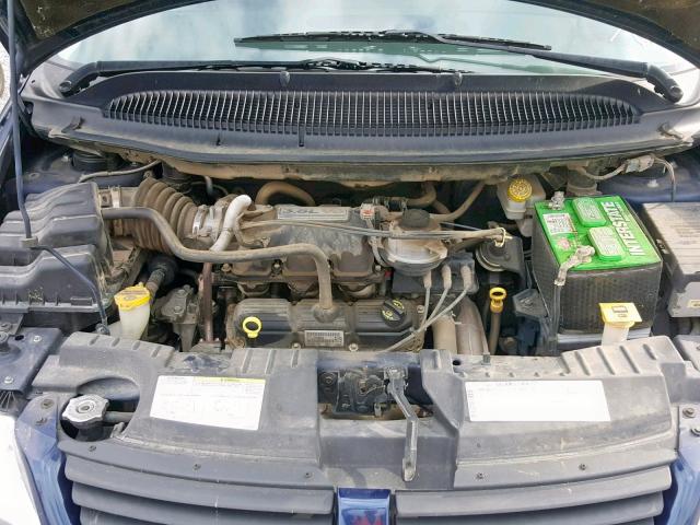 2D4GP44L06R686273 - 2006 DODGE GRAND CARA BLUE photo 7