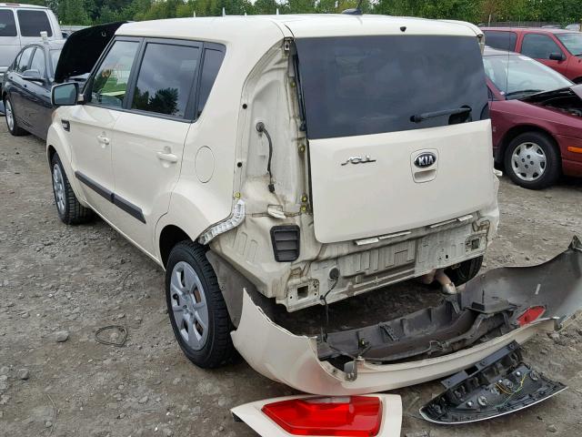 KNDJT2A56D7513347 - 2013 KIA SOUL BEIGE photo 3