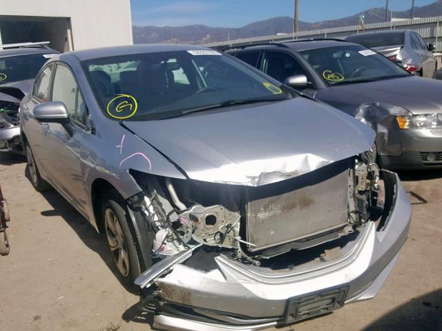 19XFB2F5XEE225267 - 2014 HONDA CIVIC LX SILVER photo 1