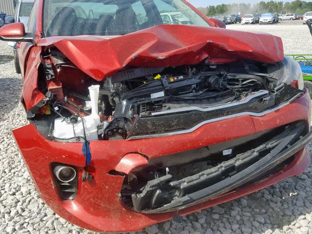 3KPA34AB4JE059368 - 2018 KIA RIO EX RED photo 9