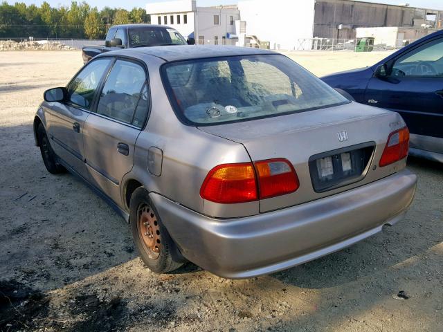 1HGEJ6627YL012656 - 2000 HONDA CIVIC DX SILVER photo 3