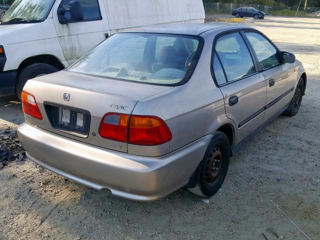 1HGEJ6627YL012656 - 2000 HONDA CIVIC DX SILVER photo 4