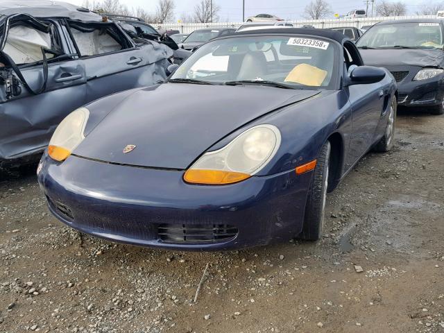 WP0CA2980XU623717 - 1999 PORSCHE BOXSTER BLUE photo 2