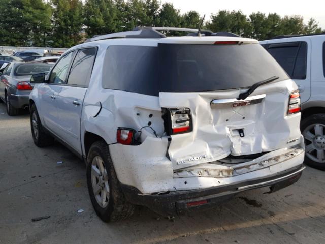 1GKKVPKD6GJ240309 - 2016 GMC ACADIA SLE WHITE photo 3