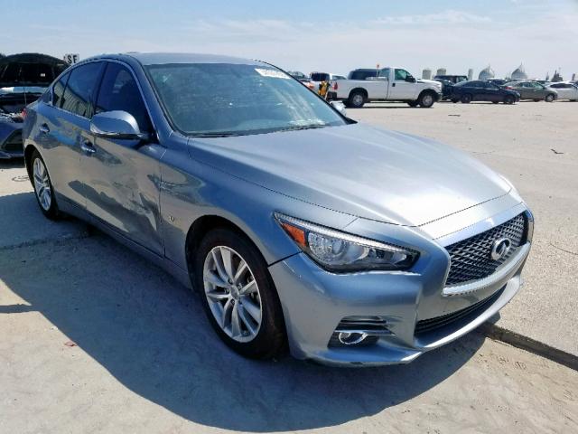 JN1BV7AP0FM337562 - 2015 INFINITI Q50 BASE BLUE photo 1