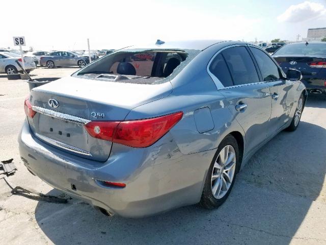 JN1BV7AP0FM337562 - 2015 INFINITI Q50 BASE BLUE photo 4