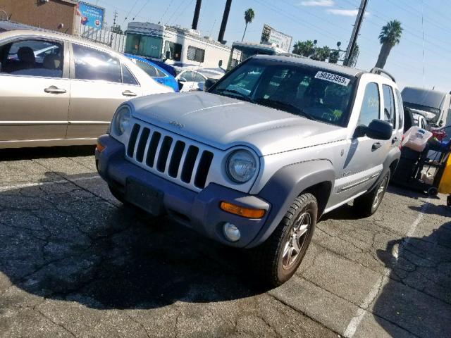 1J4GL48KX4W162122 - 2004 JEEP LIBERTY SP SILVER photo 2