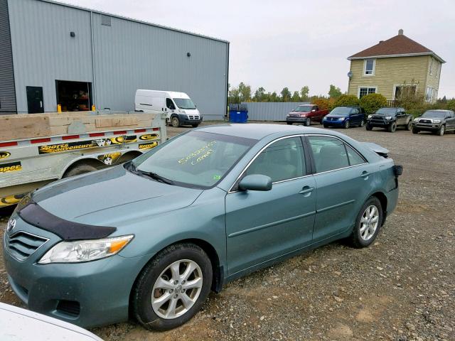 4T1BF3EK4BU622952 - 2011 TOYOTA CAMRY BASE TURQUOISE photo 2